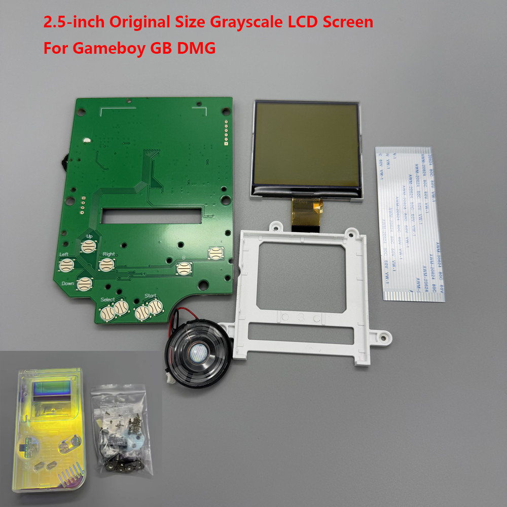 Gaming Console Display - 2.5-inch Grayscale LCD Screen For Gameboy