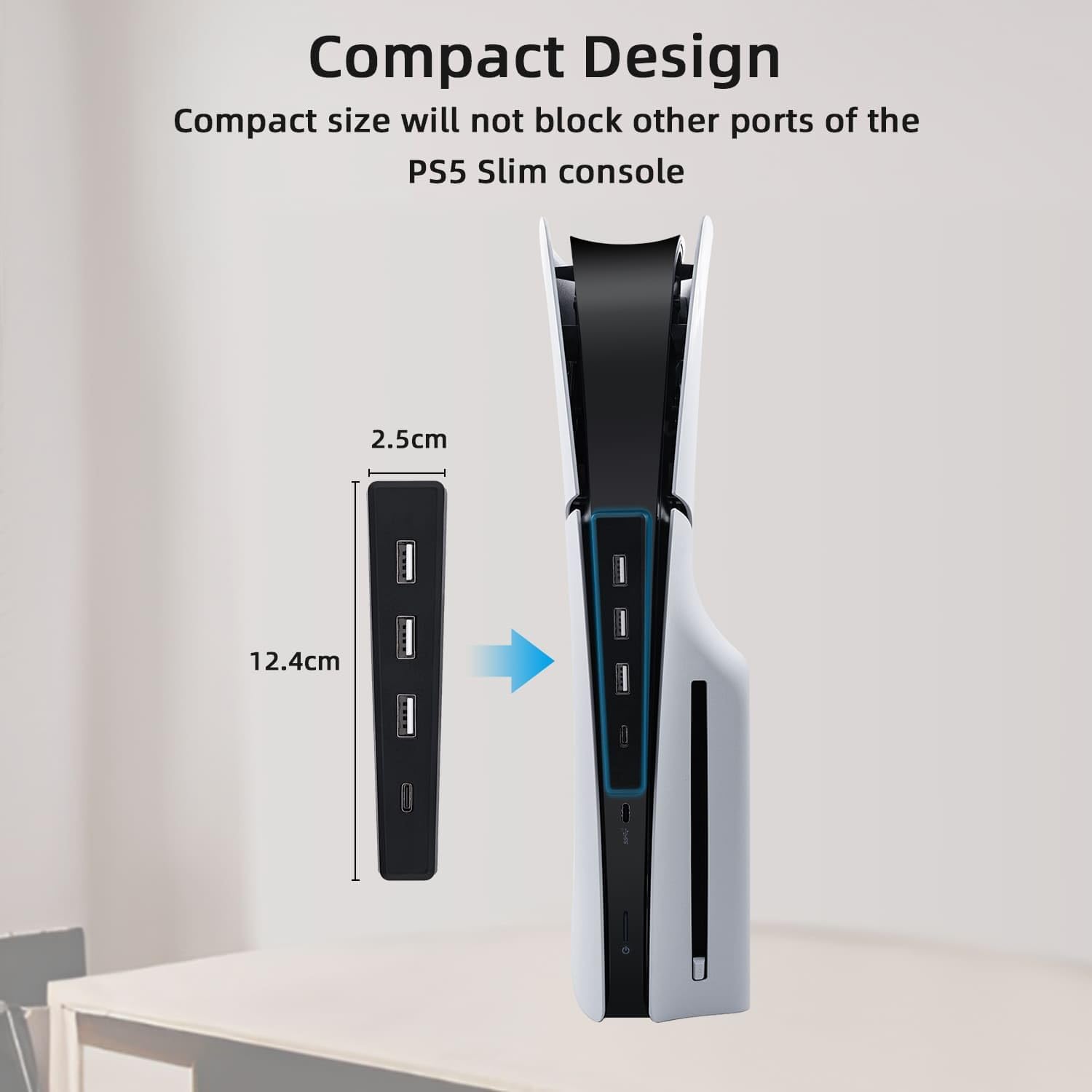 4 Ports USB Hub for PS5 Slim D - Gaming Console Ps5 review and price