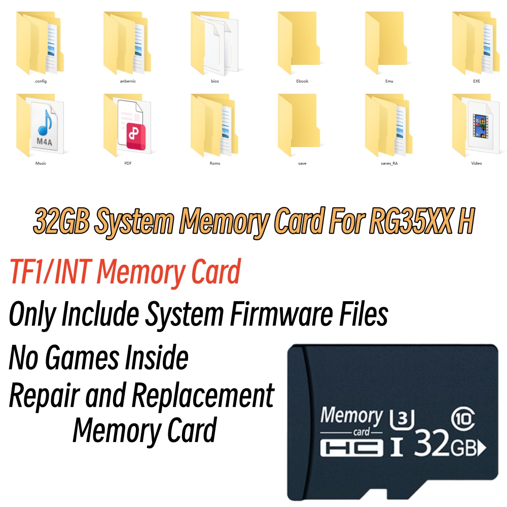 32GB TF1 Memory Card For RG35X - Gaming Console Kit review and price