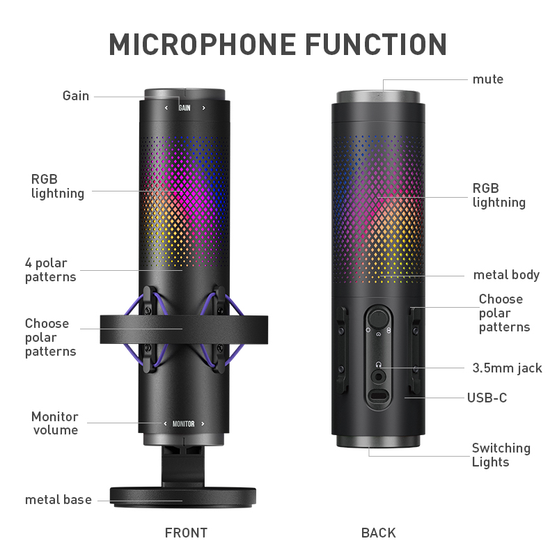 USB Desktop Condenser Wired Mi - Gaming Console Handheld review and price