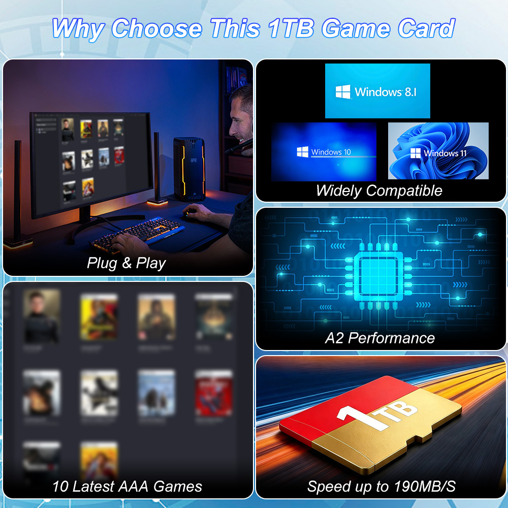 JMachen 1TB Game TF Card Built - Gaming Console Windows review and price