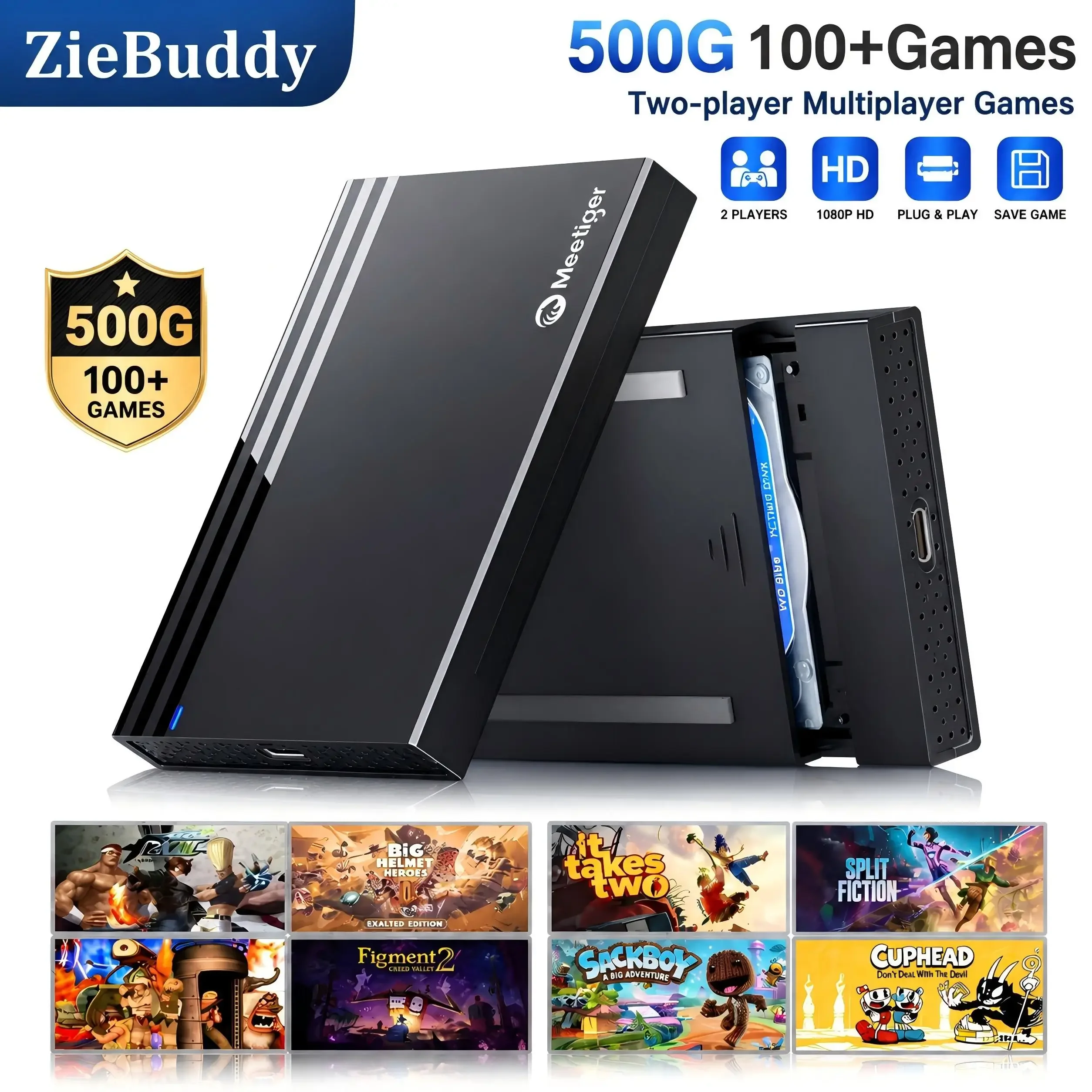 ZieBuddy 500GB Gaming Console  - Gaming Console Windows review and price